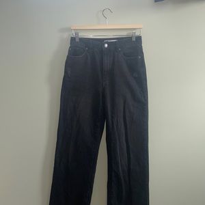Black Straight Leg Jeans
